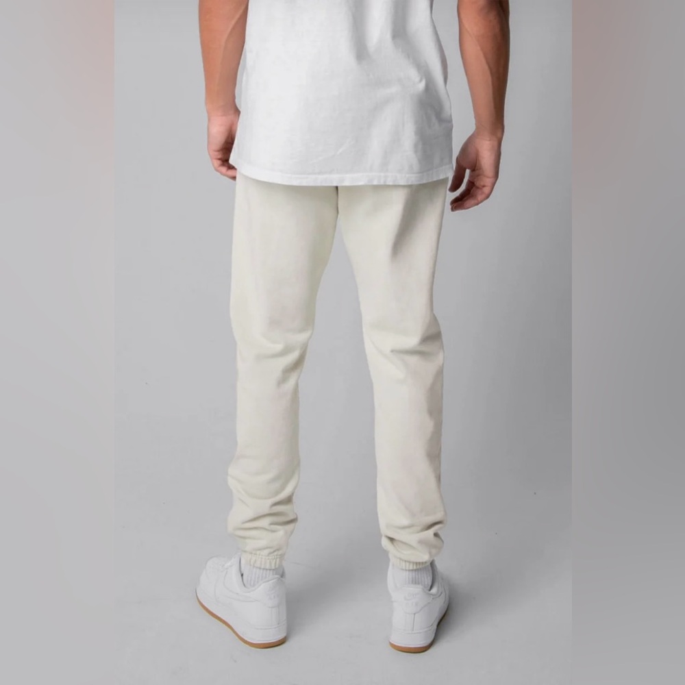 Talentless Men’s Cream Logo Jogger Sweatpants Size L Neutral